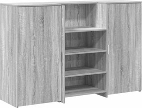 vidaXL recepciós pult szürke sonoma 155x50x103,5 cm szerelt fa