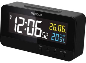 Sencor SDC 4800 B ébresztőóra hőmérőve, fekete
