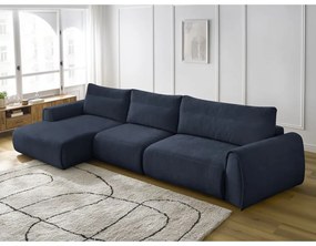 Sötétkék sarokkanapé Aden – Bobochic Paris
