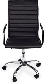 Fekete bőrutánzat irodai szék Perth – Yes Everyday