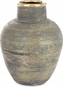 Váza arany üveg dörzsölt fedél dekoráció stílusos kerámia