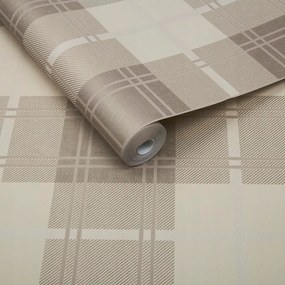 Bézs Kockás Tapéta Klasszikus Arany Elemekkel