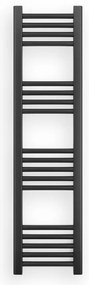 Fekete 300x1200mm törölközőszárítós fürdőszobai radiátor Welland Lux | Készletről | Gyors kiszállítással