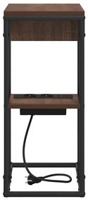 Éjjeli asztal Barna tölgy 41.5 x 26 x 60.5 cm Faanyag