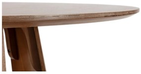 Kerek étkezőasztal tölgyfa dekorral ø 120 cm Zuri – MOME