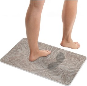 Világosbarna kovaföld fürdőszobai kilépő 39x60 cm Dafni – Wenko