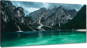 Vászonkép 115x55 Hegyi tó Tájkép