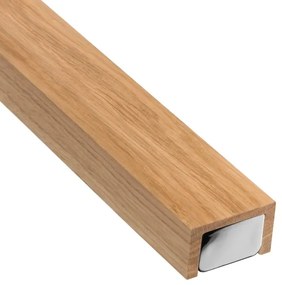 Brilagi-LED fürdőszobai tükörmegvilágítás WOODY MIRROR LED/15W/230V IP44 tölgy/króm