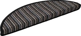 vidaXL Öntapadós lépcsőszőnyegek 15 pcs Antracit 56 x 17 x 3 cm