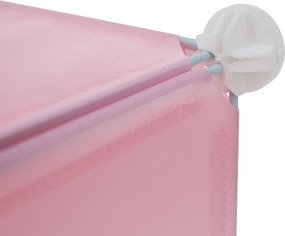 Gyerek moduláris szekrény, rózsaszín/gyerek minta, NURMI