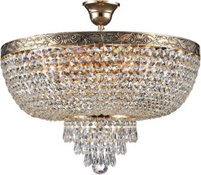 MAYTONI DIA890-CL-06-G PALACE Kristály Mennyezeti Lámpa Antik Arany E27 IP20