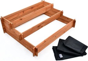 ROJAPLAST Exkluzív lépcsőzetes fa virágcserép