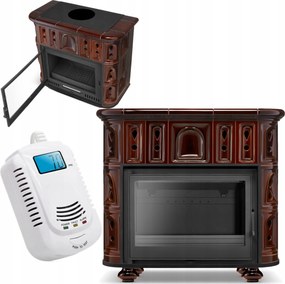 Kályha kandalló kályha kecske cserép kerámia kandalló burkolat 13KW 130m2