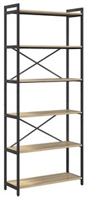 Könyvszekrény sonoma tölgy 80 x 30 x 188 cm Faanyag