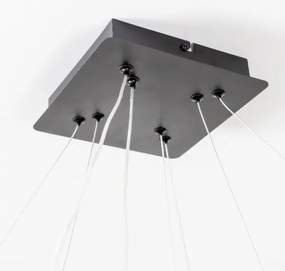 Brilagi - Fényerőszabályozható kábeles függeszték FALCON SLIM LED/78W/230V 50x50 cm fekete + távirányító