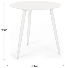 Alumínium kerek kerti kisasztal ø 50 cm Ridley – Bizzotto
