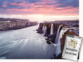 Fotótapéta Flizelina Természet Vízesés Sziklák Víz Sziklák 400x280 ragasztó