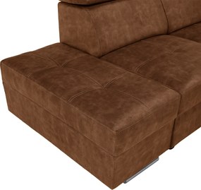 Ülőgarnitúra, barna, balos, MALAGA