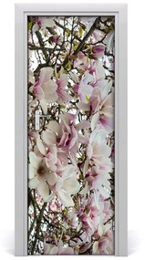 Ajtó tapéta magnólia virágok 85x205 cm