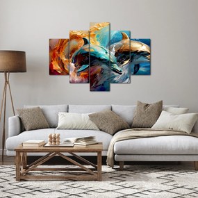 Kép - Delfin festmény (150x105 cm)