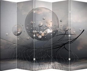 Paraván - Absztrakt gömbök (210x170 cm)
