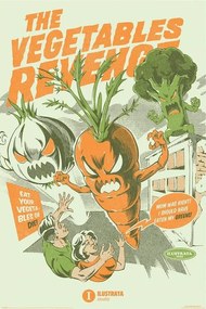 Plakát Ilustrata - The Vegetables Revenge, (61 x 91.5 cm)