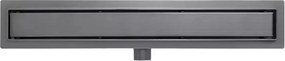 AREZZO design 2in1 800 mm-es rozsdamentes acél folyóka, gunmetal