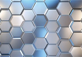 Fotótapéta Gyerekeknek Fiú Hexagonok 3D Tapéta Gyerekszobába 250x175