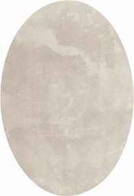 vidaXL Területszőnyegek Ovális HUARTE Bézs 140 x 200 cm