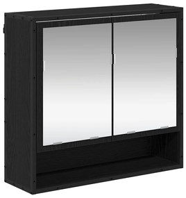 Fürdőszoba bútor szett 3 pcs Musta tammi 35 x 37.5 x 188.5 cm