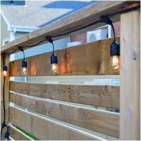 LED Kültéri dekoratív lánc BAJA ST64 20xE27/1W/230V 20,9m IP44 meleg fehér