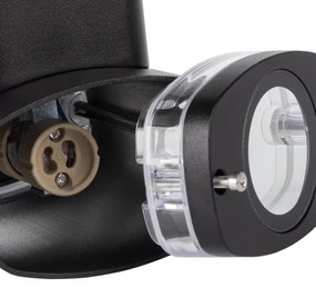 Kanlux 38887 - Kültéri fali lámpa ZEVI 2xGU10/10W/230V IP54 antracit