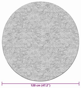 szürke csúszásmentes mosható szőnyeg φ 120 cm