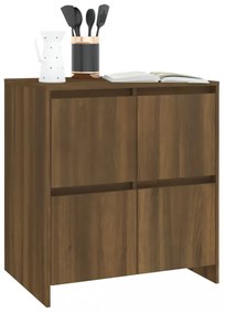 2 db barna tölgyszínű forgácslap tálalószekrény 70 x 41 x 75 cm