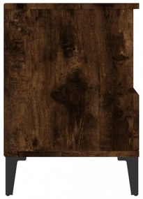 füstös tölgy színű éjjeliszekrény 40x35x50 cm