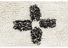 Krémszínű mosható kézi szövésű pamut szőnyeg 170x240 cm Bereber Rhombs – Lorena Canals