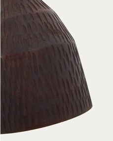 Fekete függőlámpa fa búrával ø 15 cm Amire – Kave Home