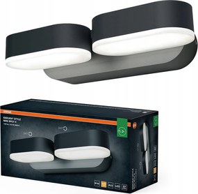Kerti fali lámpa Kültéri Led lámpa 13.5W 630lm 3000K Szürke IP44 Endura