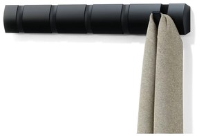 Fekete nyárfa fali fogas Flip – Umbra