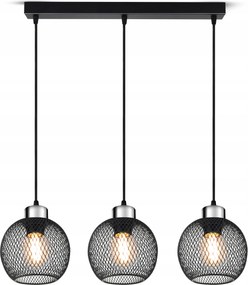 Mennyezeti lĂĄmpa FĂŒggĆ csillĂĄr Vintage Loft Reflektor 444-BZ3 E27 HĂĄlĂłs