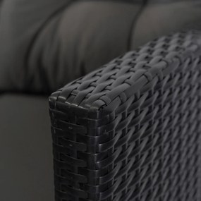 Kerti ülőgarnitúra szett Fekete/Sötétszürke színben. DALLAS