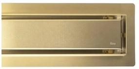 REA-G2704 - NEOX PRO 90 cm lefolyócsatorna rozsdamentes acél/szálcsiszolt arany