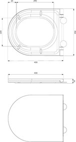 Függesztett WC + OTTAWA WC-ülőke + SIGMA nyomólap + falba építhető modul + alátét