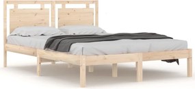 vidaXL tömör fa ágykeret 200 x 200 cm