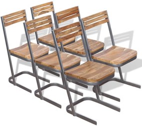 6 db tömör tíkfa étkezőszék