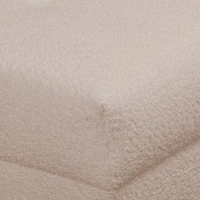 Bézs buklé puff Ariella – Ropez