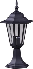 KAJA K-5009S_CZARNY Klasszikus Kültéri Állólámpa Fekete E27 IP44