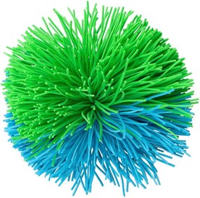 Pelyhes golyók 7 cm zöld / kék 5 db