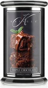 Triple Chocolate Kringle Candle nagy gyertya két kanóccal (624g)