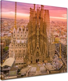 Vászonkép 40x40 Napsütéses nap Barcelona